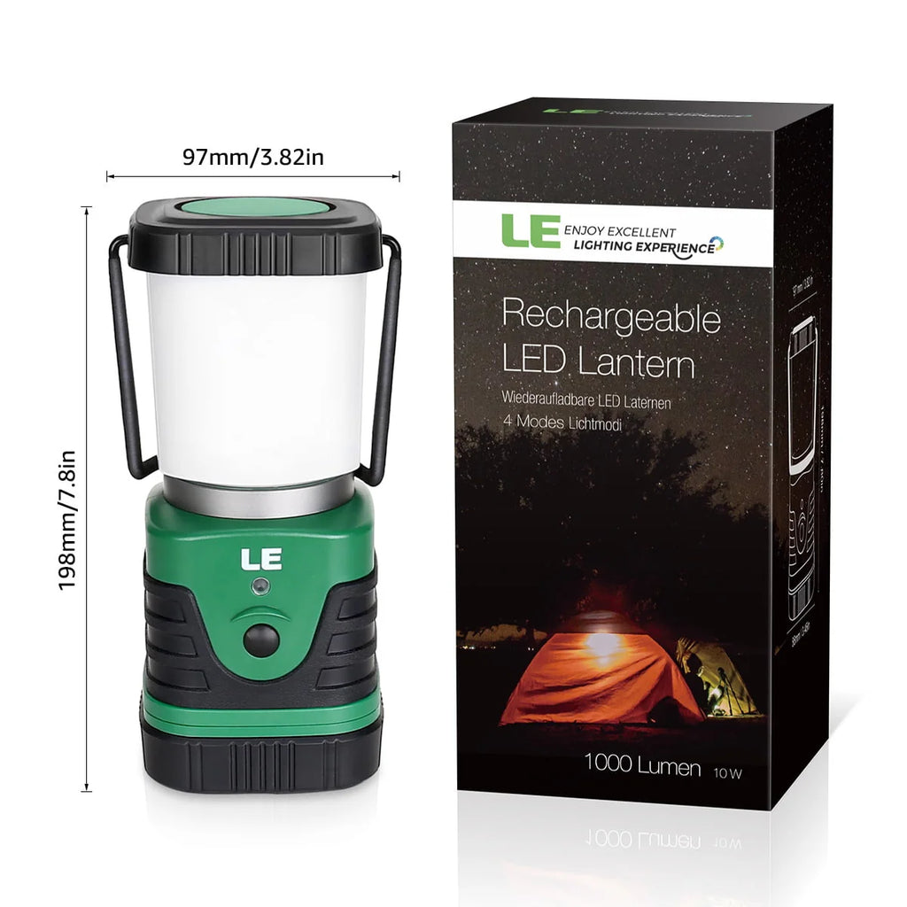 LED Camping Lantern Rechargeable 1000LM 4400mAh X23080