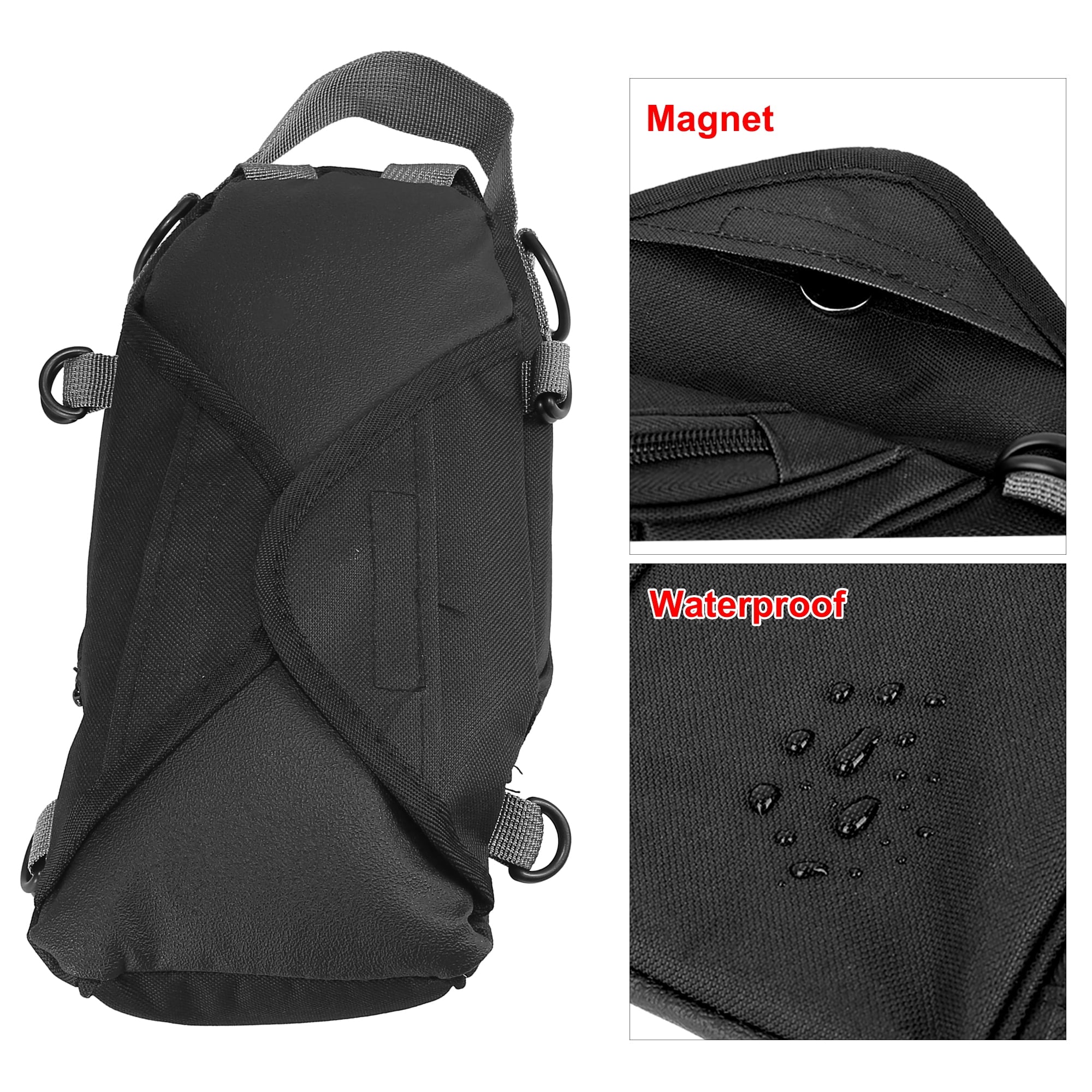 Black Waterproof Magnetic Motorcycle Tank Bag B3591