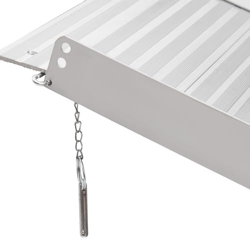 Foldable Aluminum Wheelchair Ramp 6FT with Non-Slip Surface C1657