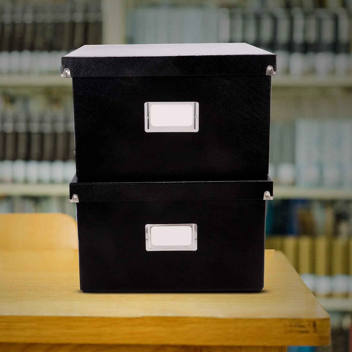 Black 2 PK Letter Legal File Box A64147