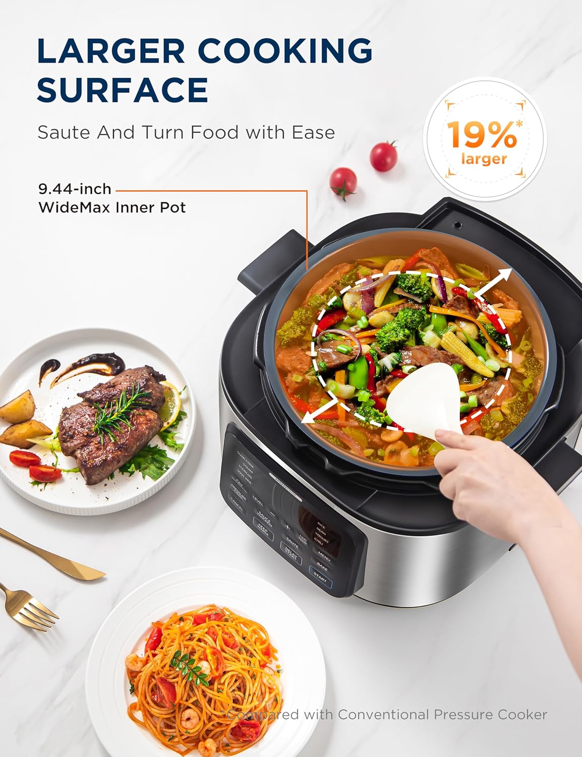 12-in-1 6.5 Quart Electric Pressure Cooker Y4665