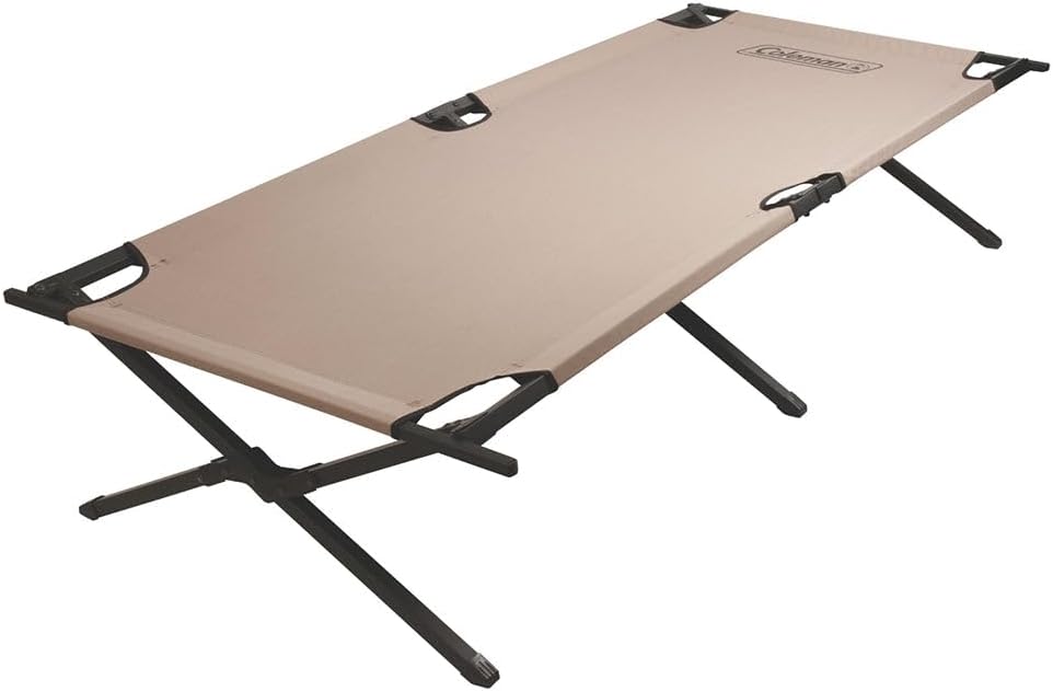 Tan Sleeping Cot 17 in. H x 35 in. W x 75 in. L 1 pk D498