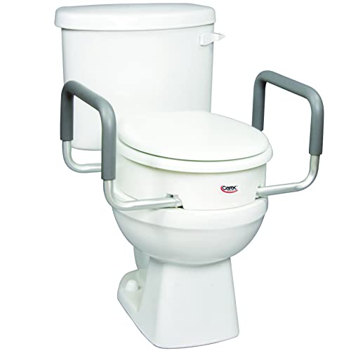 3.5 Inch Raised Toilet Seat with Arms White V7278