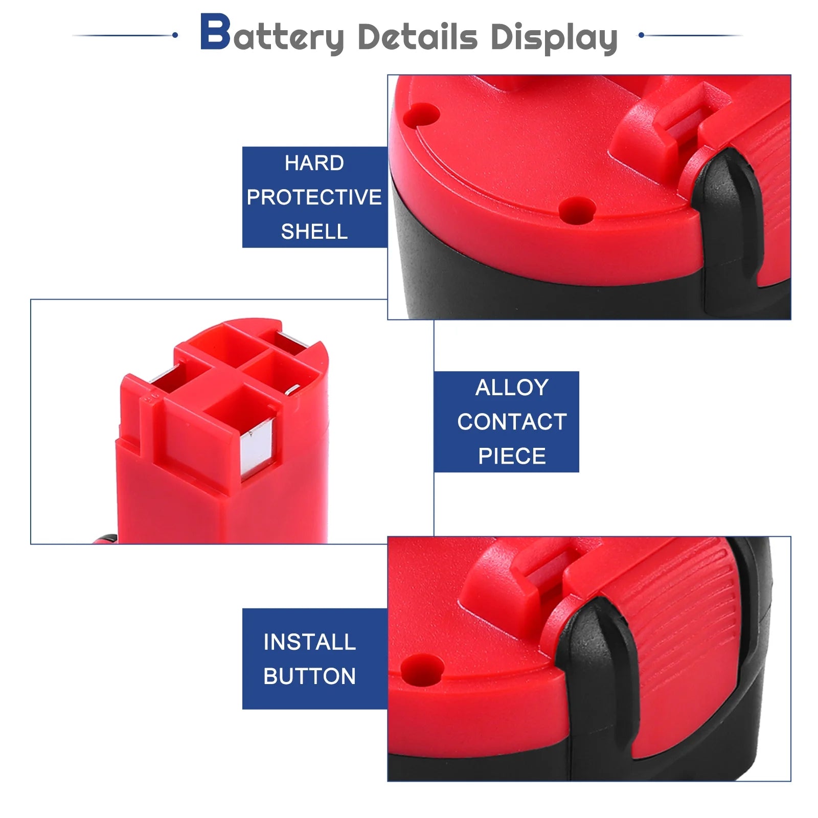 12V 3.6Ah Ni-MH Replacement Battery for Bosch Cordless Power Tool Y447657