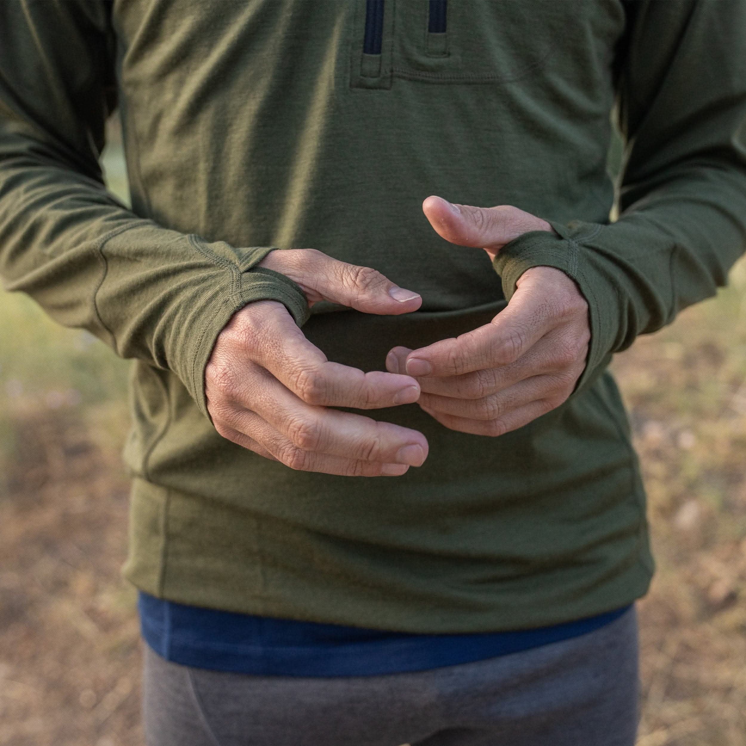 Wool 1/4 Zip Merino Sun Hoodie W69608