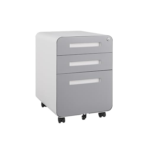Black 3 Drawer Mobile File Cabinet Z7677