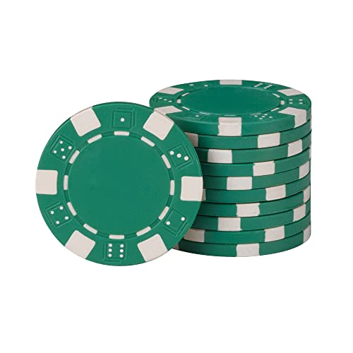 500 Striped Dice Claytec Poker Chip Set with Aluminum Case B906