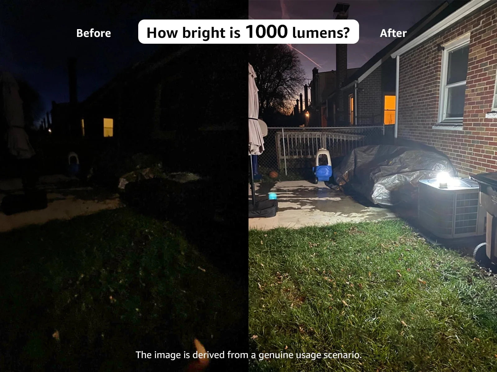 LED Camping Lantern Rechargeable 1000LM 4400mAh X23080