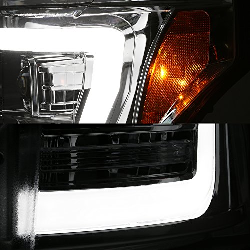 Black Projector Headlights Pair D9597