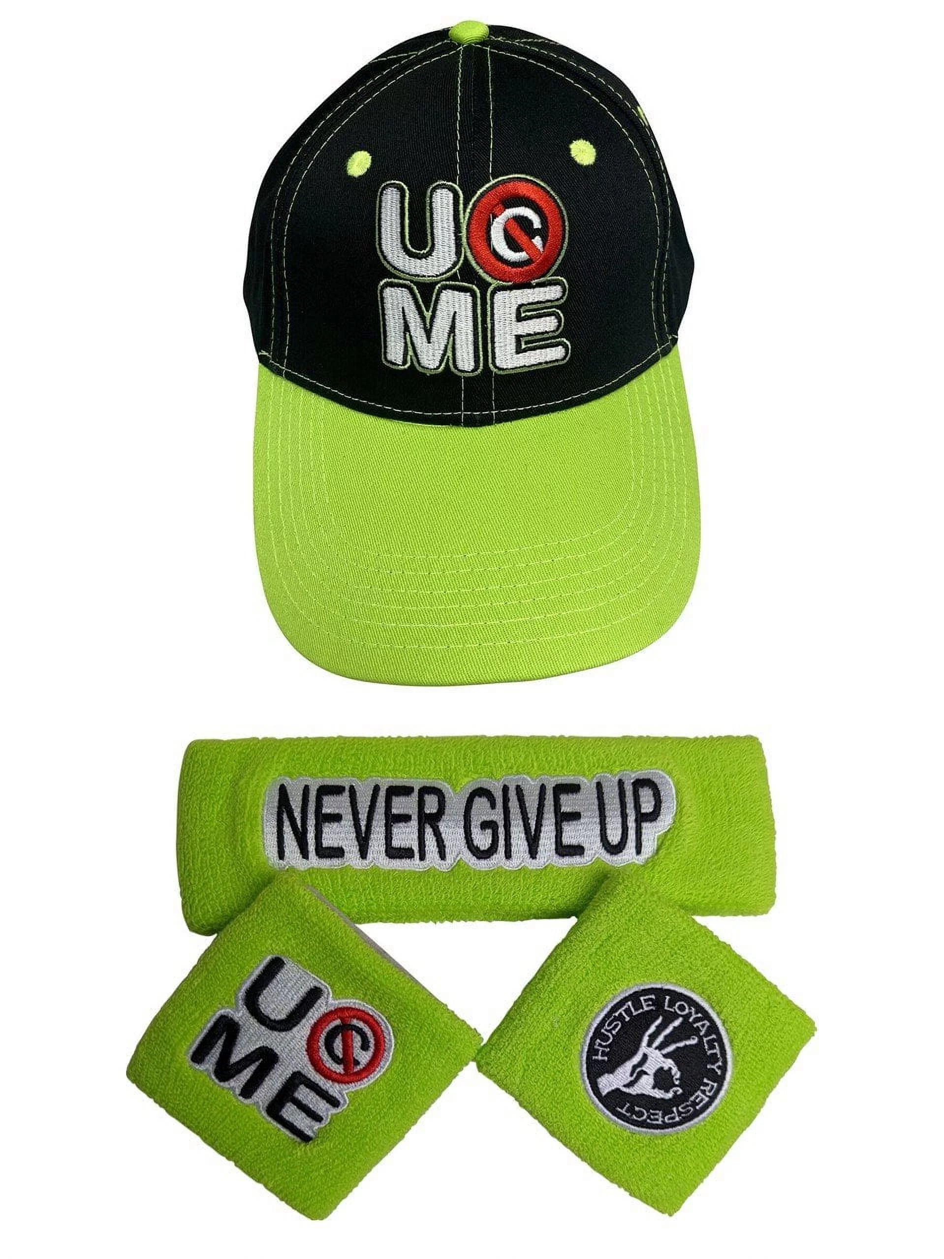 Neon Green Boys Costume T-shirt Hat Wristbands A539
