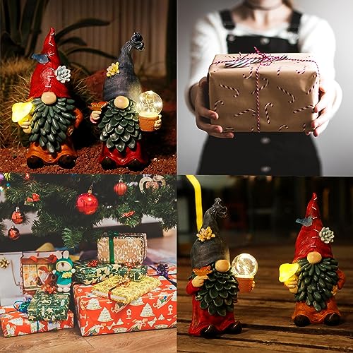 10.2'' Solar Gnomes Garden Statues with LED Light C131471