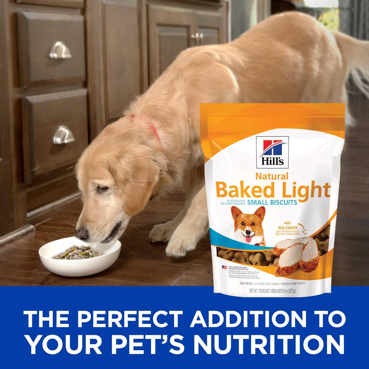 Natural Baked Light Biscuits with Real Chicken Dog Treats F44857