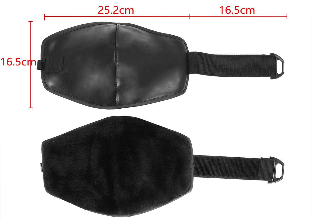 Winter Windproof Waterproof Leather Knee Pads with Fleece Lining P61913