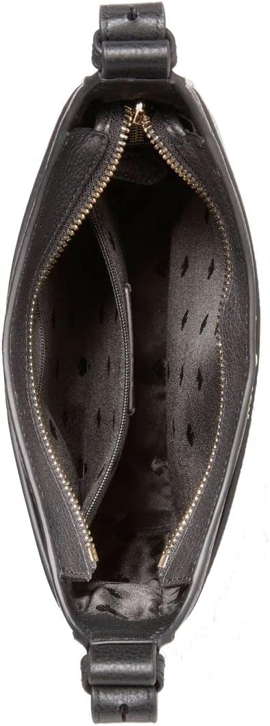 Leila Pebbled Leather Crossbody Purse (Black) F76941