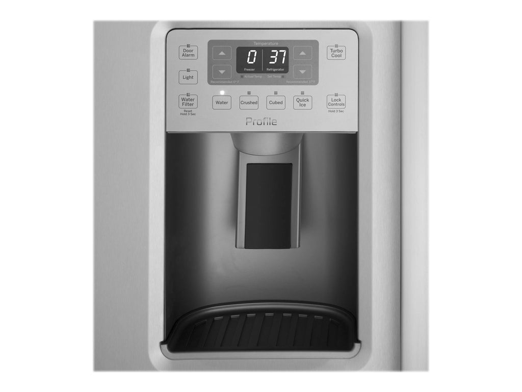 Side-by-side Refrigerator-freezer with Water and Ice Dispenser - 28.4 cu. ft - Stainless Steel H97391
