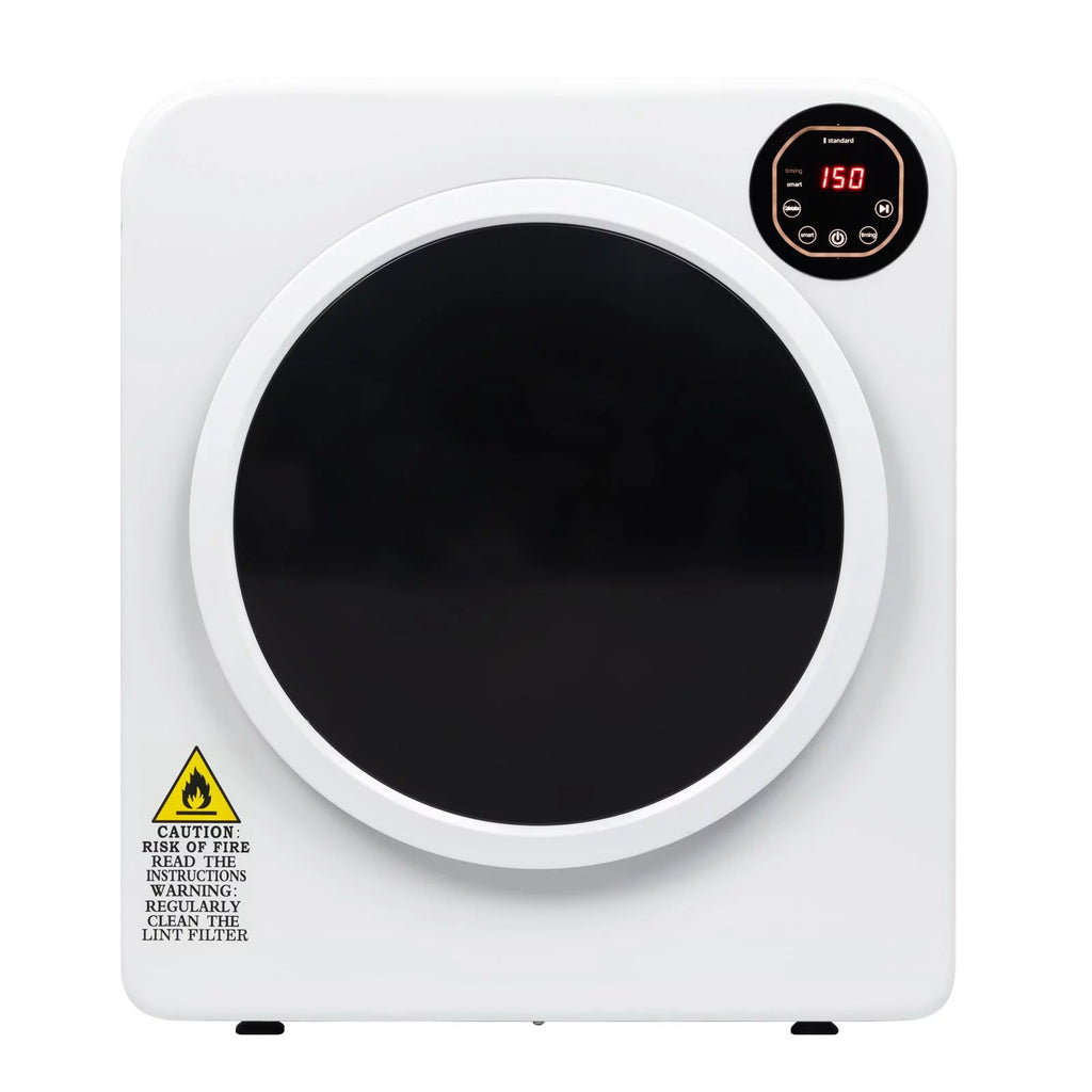 White 3.5 Cu.Ft Stainless Steel Compact Electric Clothes Dryer K354644