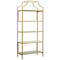 5 Shelf Bookcase, Satin Gold M310226