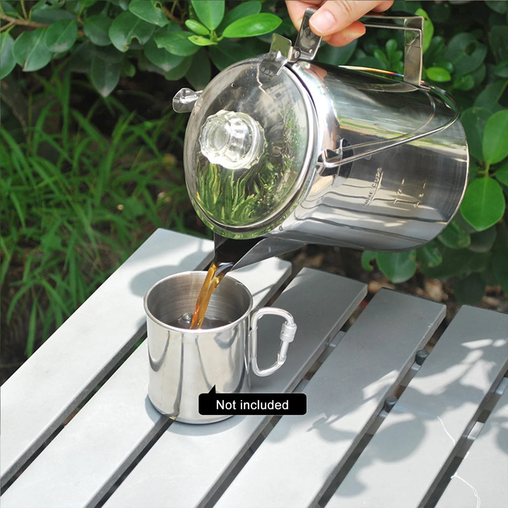 1.2L 9 Cup Stainless Steel Coffee Percolator E3257