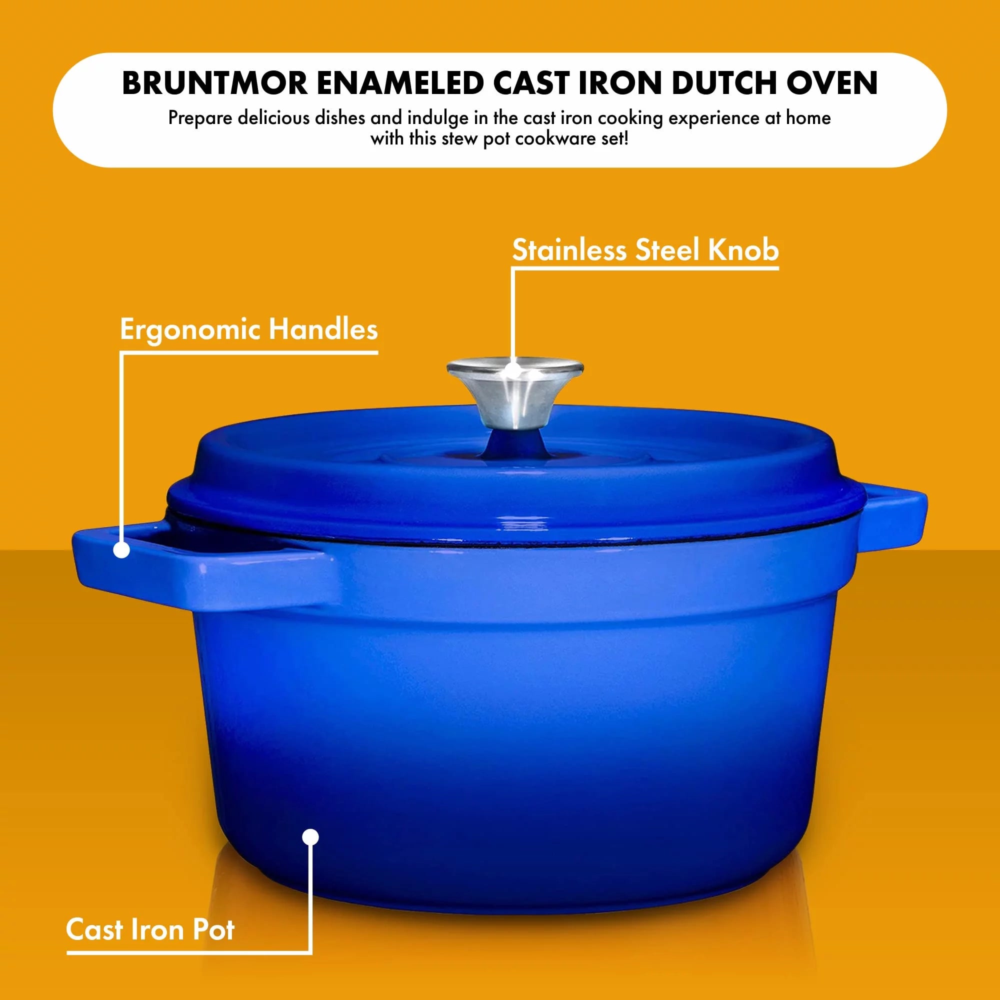 Enameled Cast Iron Dutch Oven 65 Quart R453335