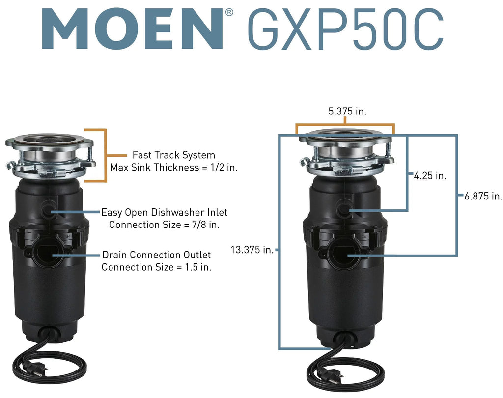 1/2 HP Continuous Feed Garbage Disposal F36746