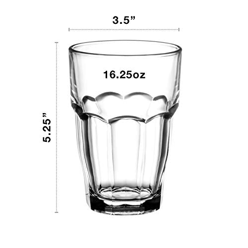 16.25 oz. Clear Stackable Cooler Glass, 6 Count C794621