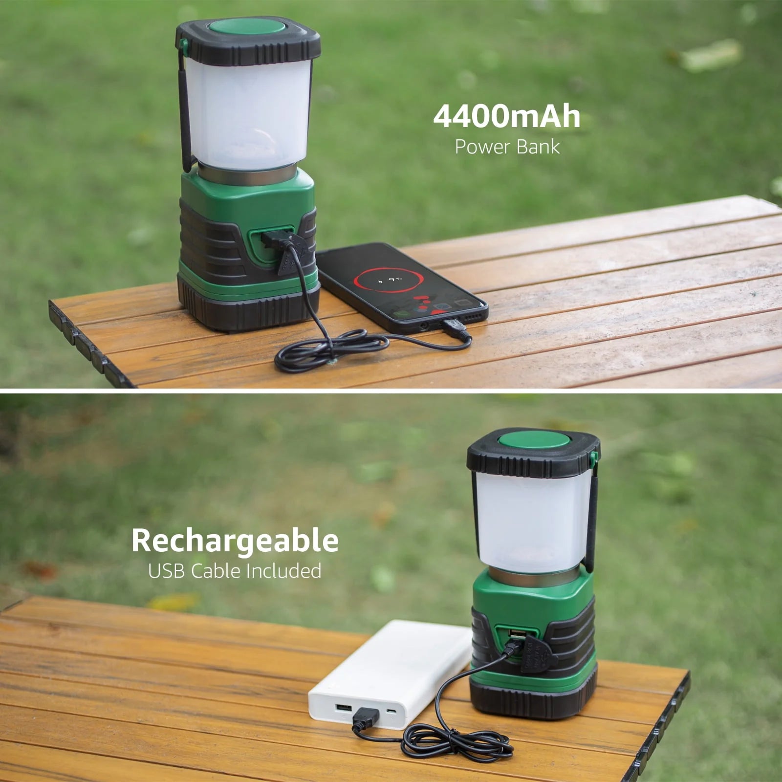 LED Camping Lantern Rechargeable 1000LM 4400mAh X23080