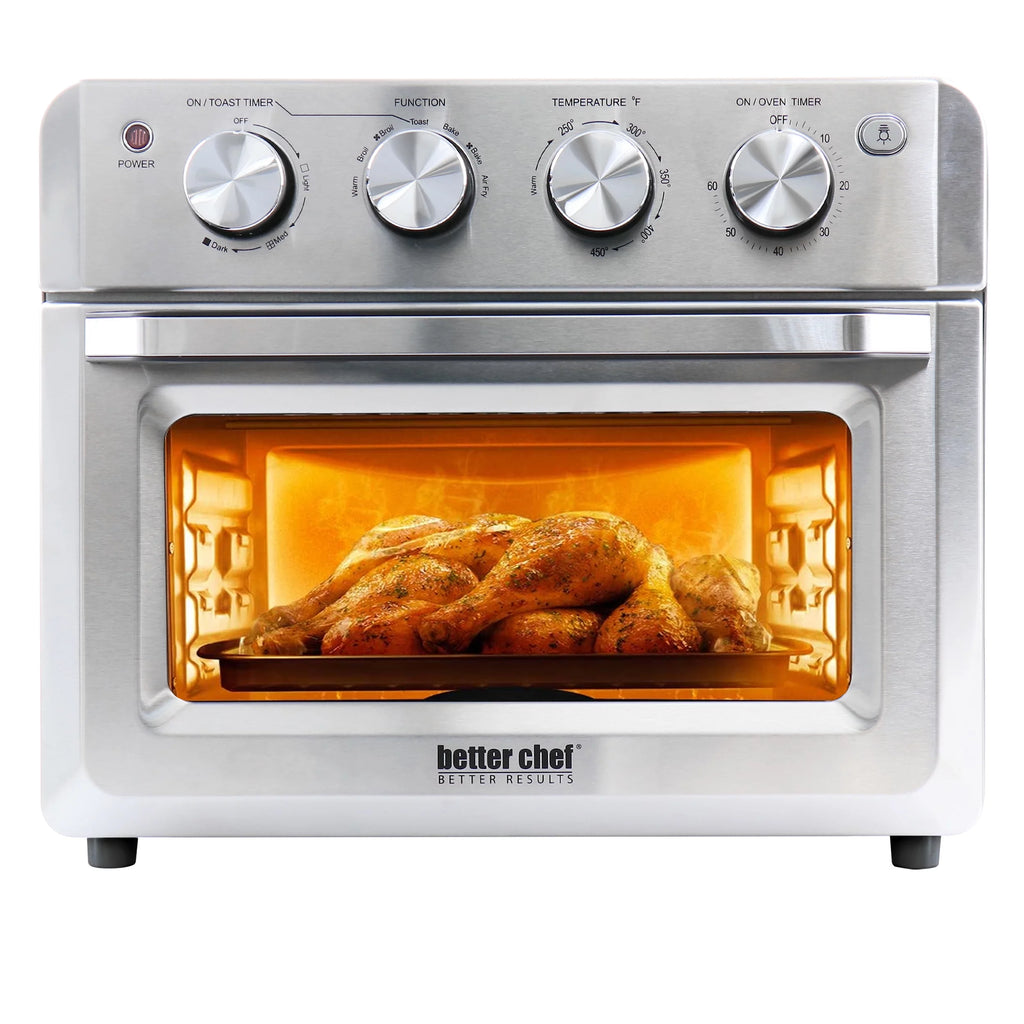 Silver 20 Liter Convection Air Fryer Toaster Oven P8686