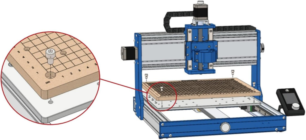 CNC Router Machine with Linear Guide & Ball Screw Motion, 360 x 300 x 12mm I3372