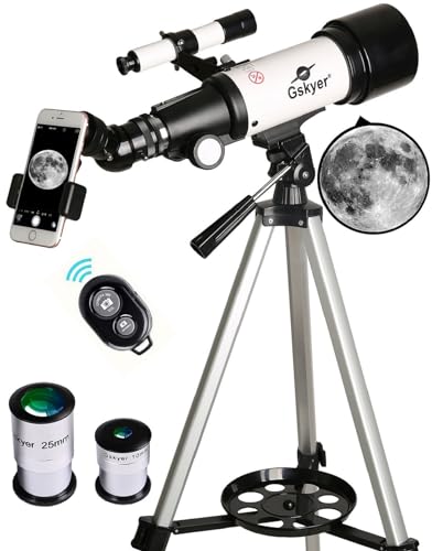 70mm Aperture 400mm AZ Mount Refracting Telescope with Carry Bag O440