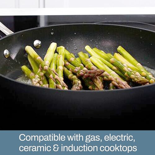 13 Piece Hard Anodized Nonstick Cookware Set Black X48808