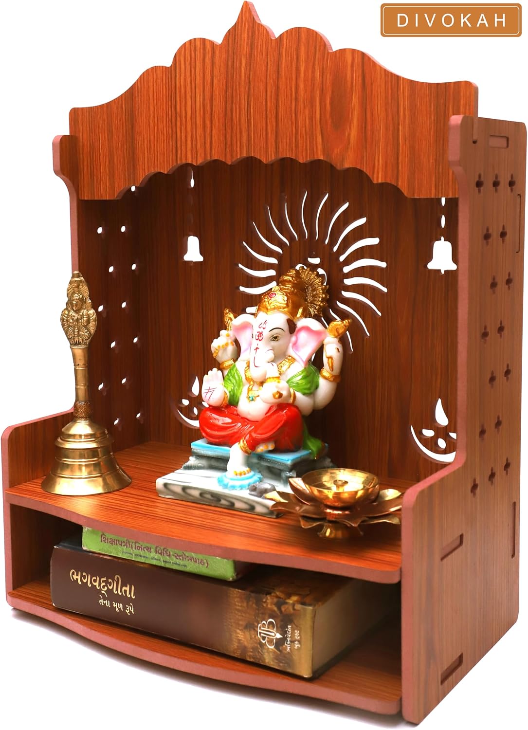 Mdf Wooden Wall Mounted Temple C72732