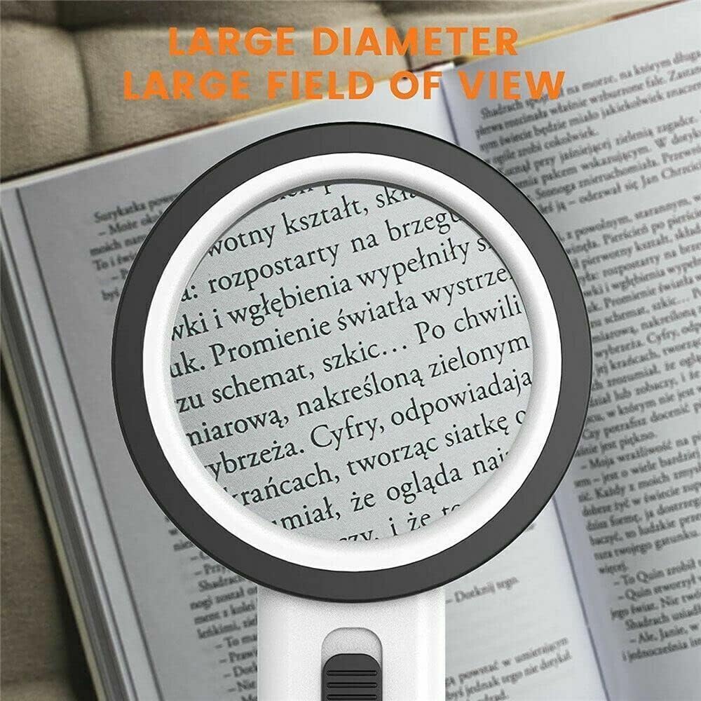 12 LED Illuminated Handheld Magnifying Glass I790
