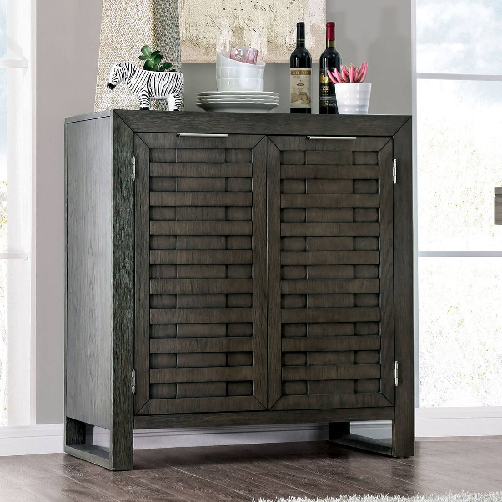 Gray Round Dining Table H320