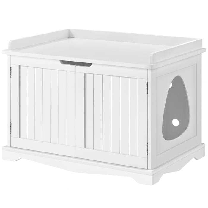 White Decorative Hidden Cat Litter Box Q502664