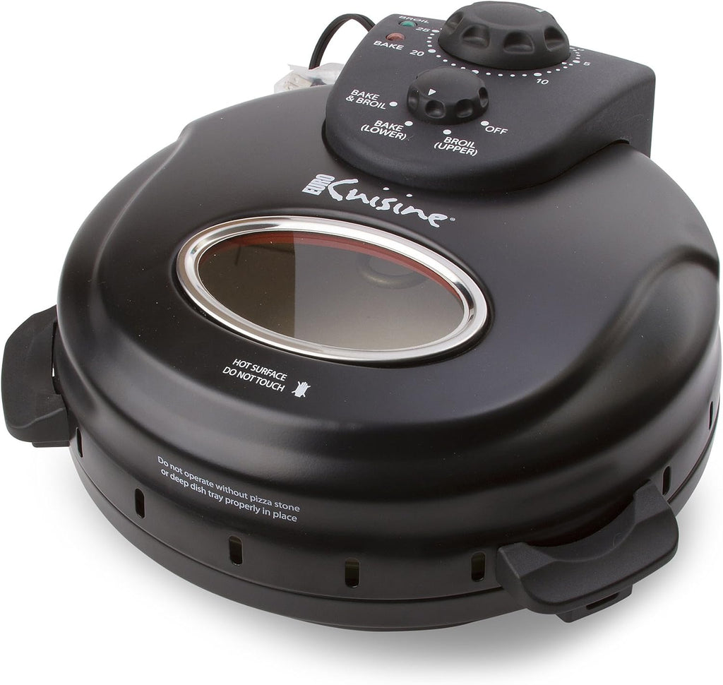 Crispy Crust 12" Rotating Pizza Maker with Stone & Baking Pan L991254