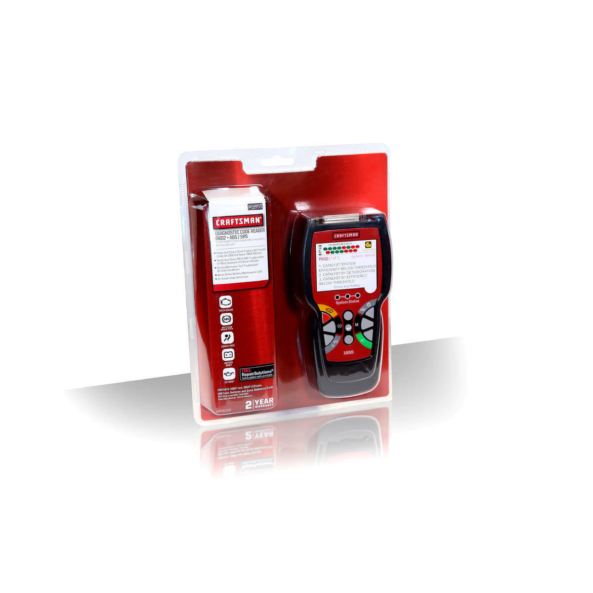 OBD2 ABS Srs Diagnostic Code Reader O760