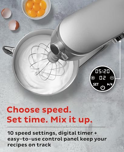 7.4-Qt 10-Speed Stainless Steel Electric Mixer F71583