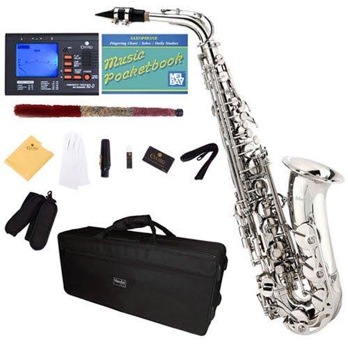 Nickel Plated E Flat Alto Saxophone with Case and Mouthpiece K623564