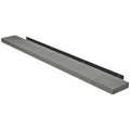 Walnut Brown Solid Fir Wood Fireplace Mantel Shelf W1596
