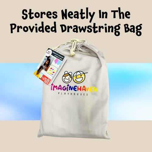 Cotton Canvas Kids Playhouse with Drawstring Bag T7298