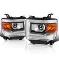 Black Housing Clear Lens Halo Projector Headlights H4595