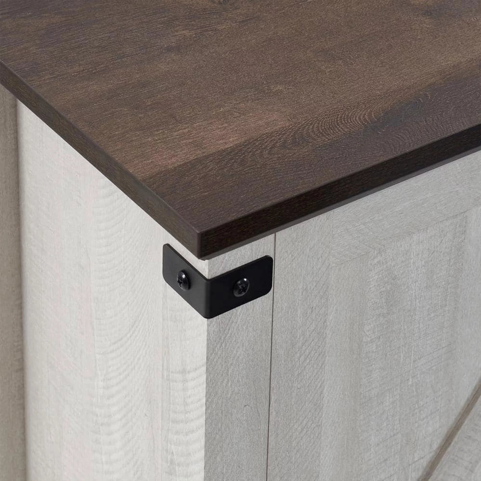 Grey Freestanding Wooden Electric Fireplace TV Stand Console K205501