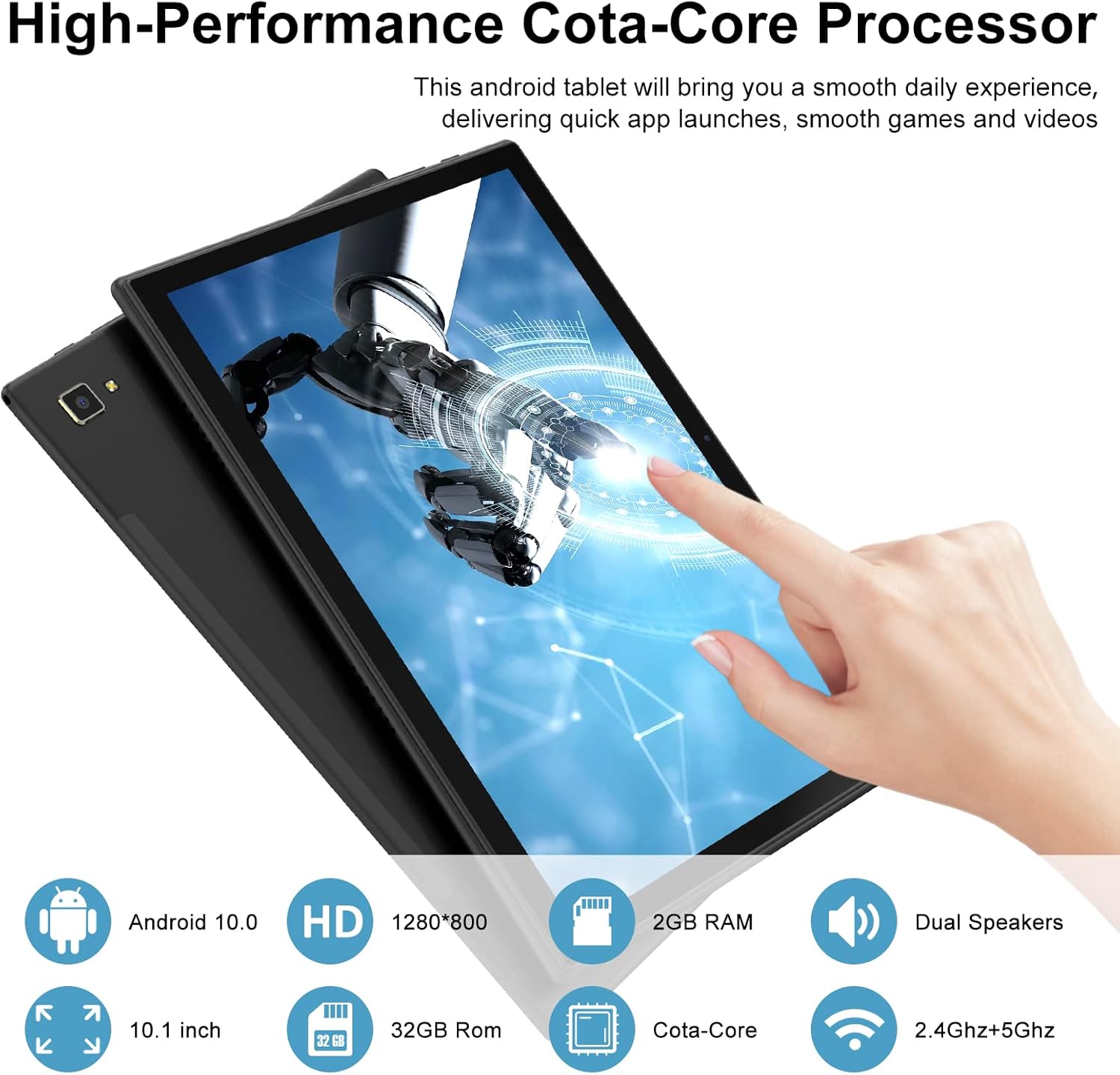 32GB 128GB Expand Octa-Core IPS HD Display 5MP+13MP Dual Camera 6000mAh WiFi Bluetooth Tablet B65641