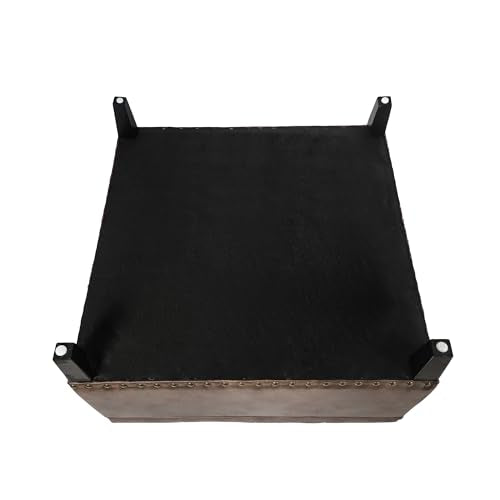 Dark Gray Fabric Storage Ottoman I293838