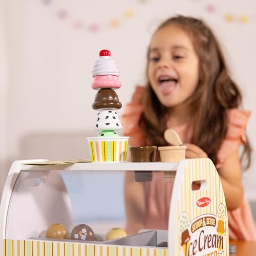 28 pcs Wooden Ice Cream Play Food Set L40818