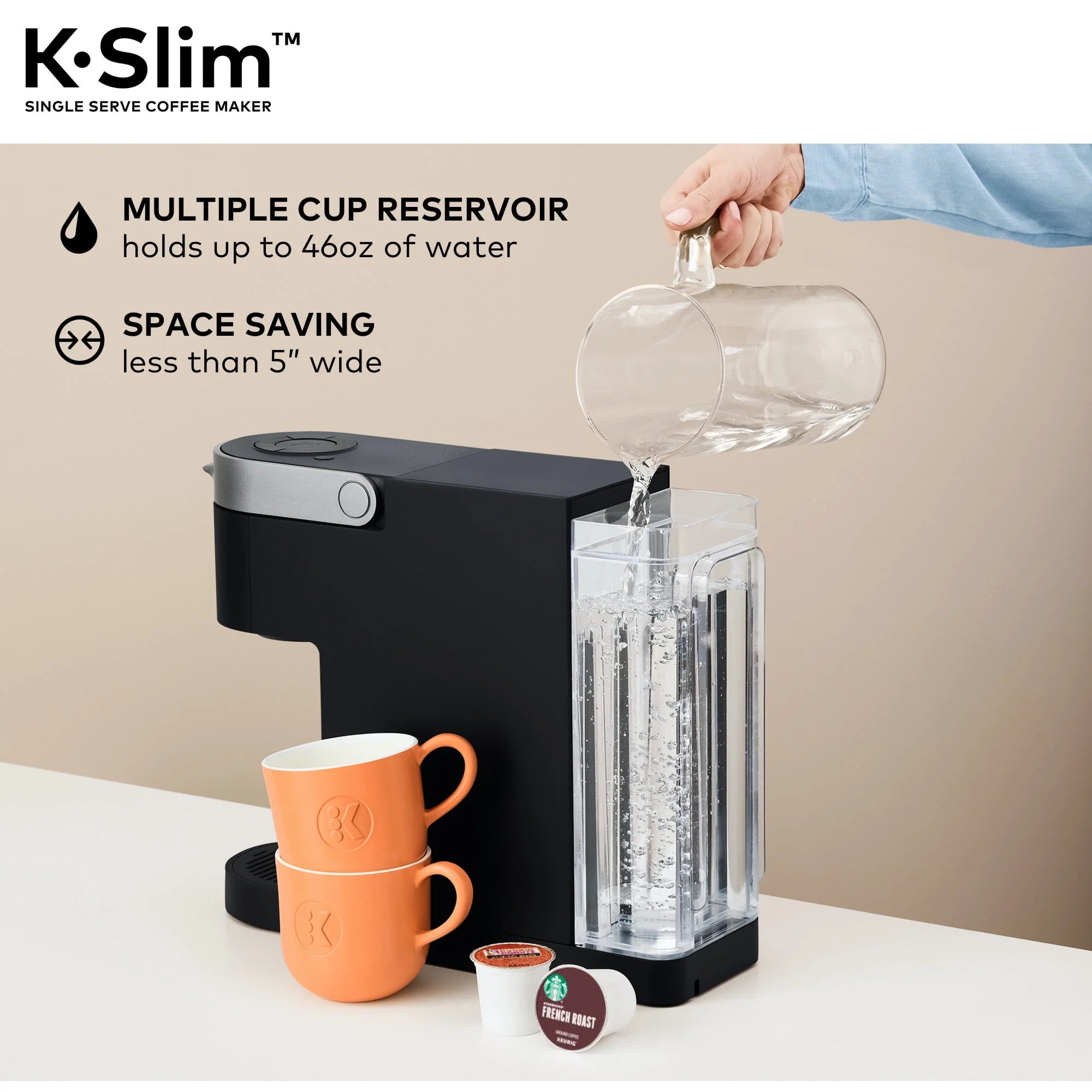 Black Single-Serve K-Cup Pod Coffee Maker Y59384