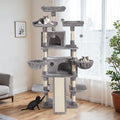 Beige Multi-Level Cat Tree with Sisal Scratching Posts Z7212