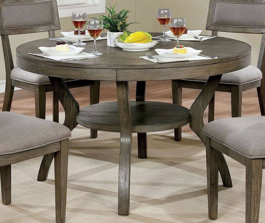 Gray Round Dining Table H320