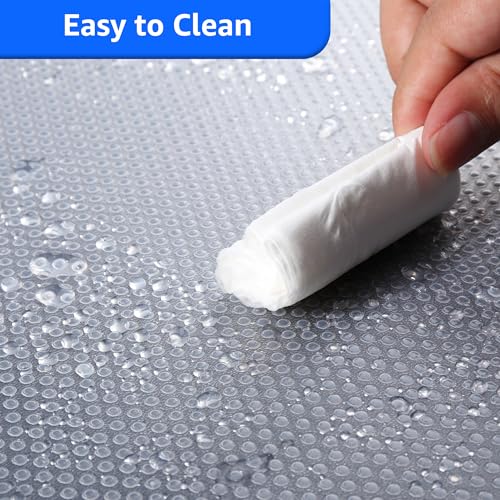 Clear Shelf Liners, 11 Inch Wide, Non-Adhesive Waterproof Drawer Liner, 11×120 Inch W765159
