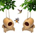 2 Pack Natural Wooden Hummingbird House X591
